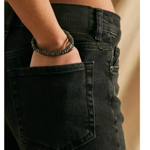 NWT Urban Outfitters BDG Black Shorts Size 26 A Line Denim