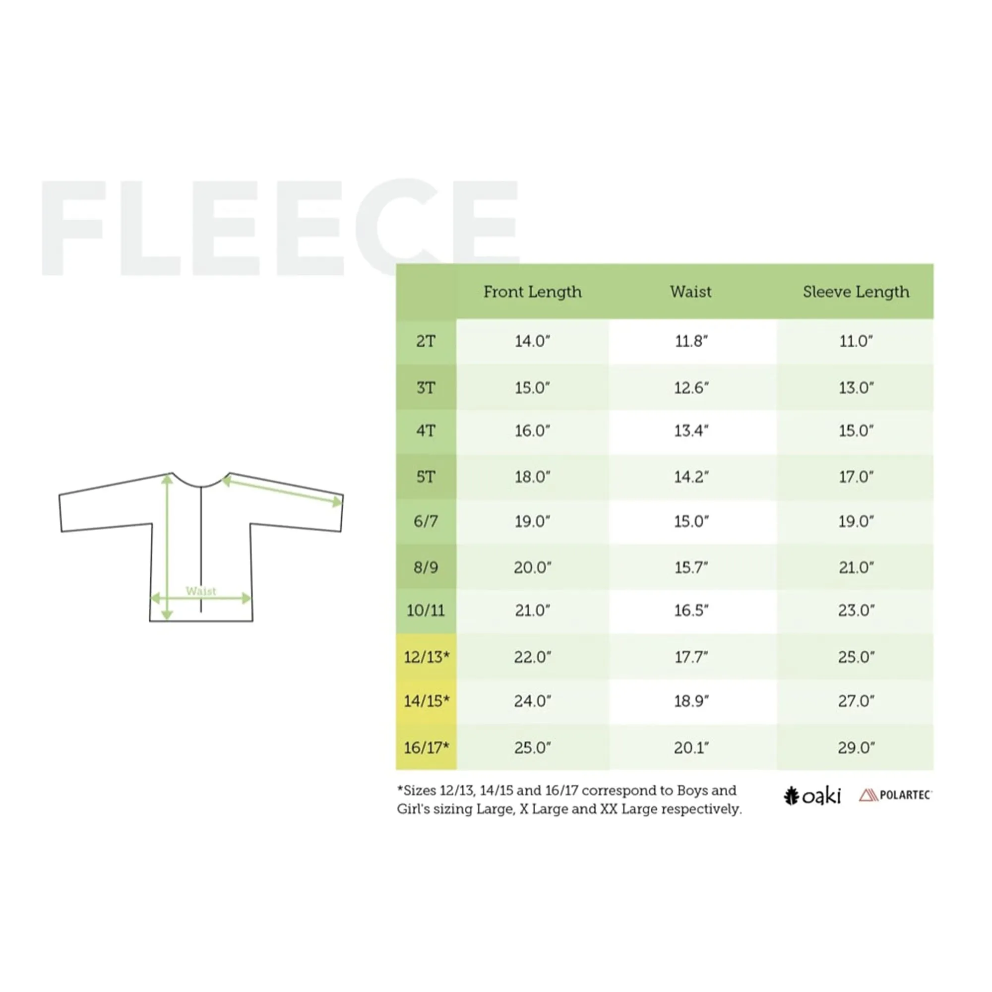 Oakiwear Kids Fleece Jacket 200 Series Polartec®, Burnt Orange Warm Mid Layer