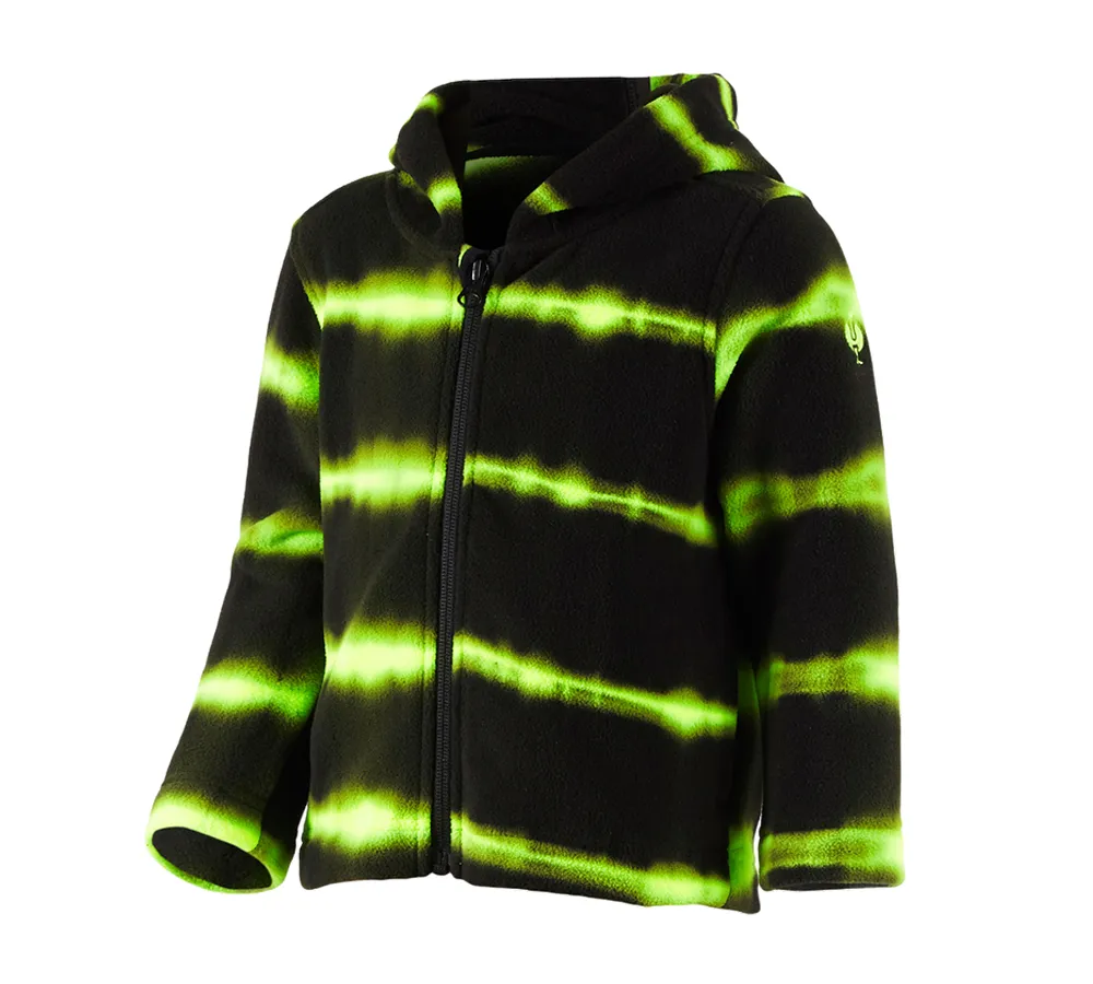 Otr. jakna iz flisa kapuco tie-dye e.s.motion ten