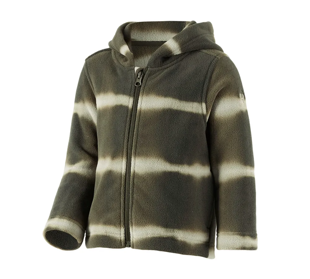 Otr. jakna iz flisa kapuco tie-dye e.s.motion ten