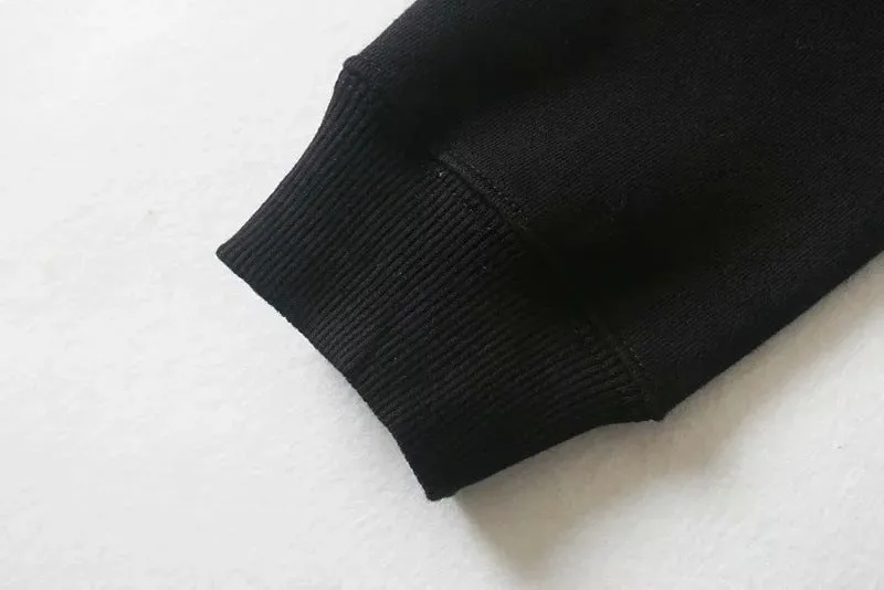 Oversize Printing Round Collar Sweatshirts
