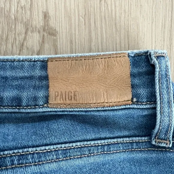 Paige Laurel Cannon High Rise Chewed Hem Size 27