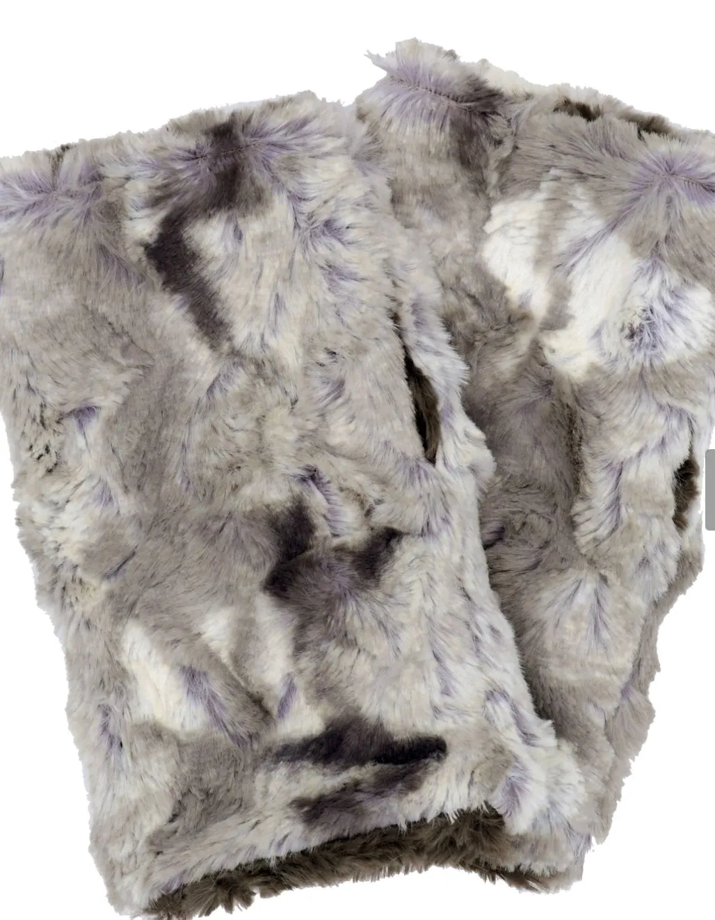 Pandemonium Fingerless Faux Fur Gloves Reversible - Multiple Colors Available