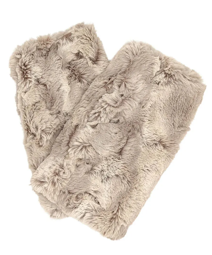Pandemonium Fingerless Faux Fur Gloves Reversible - Multiple Colors Available