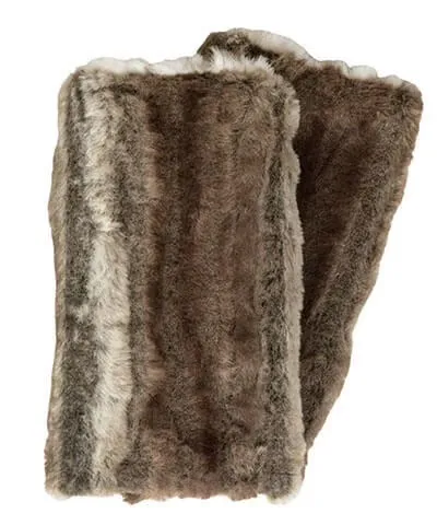 Pandemonium Fingerless Faux Fur Gloves Reversible - Multiple Colors Available