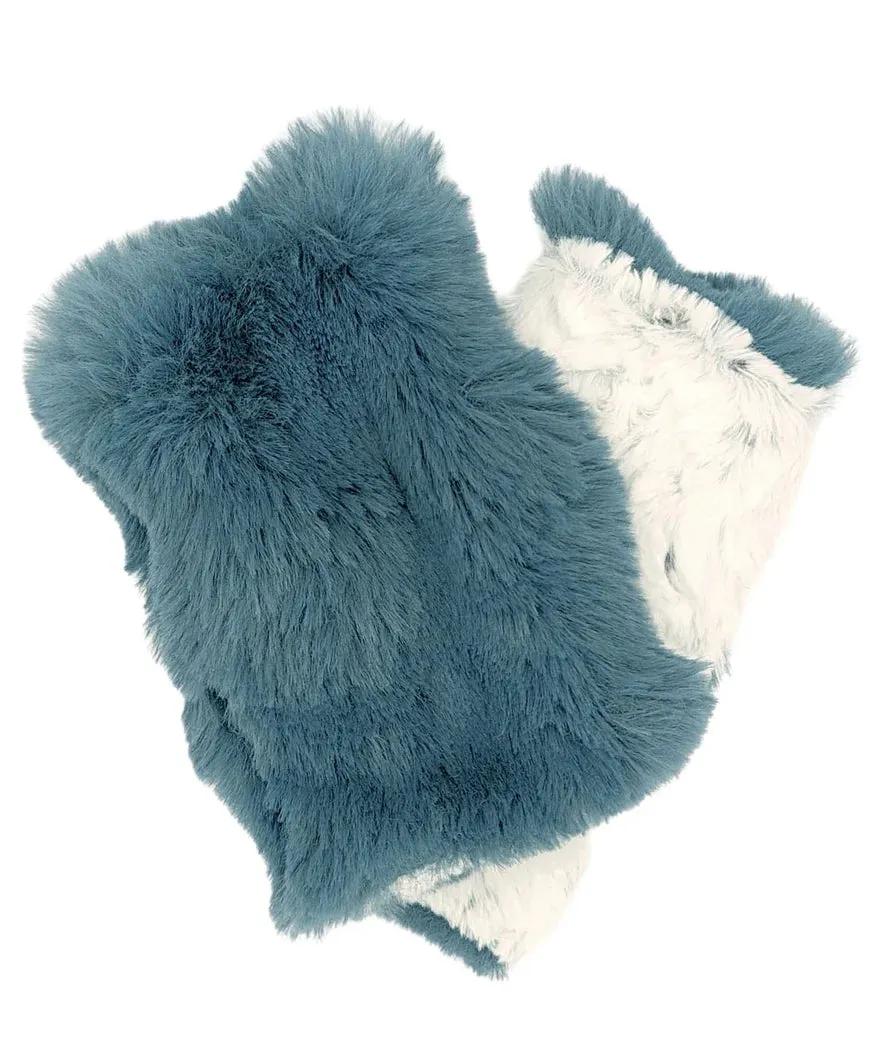Pandemonium Fingerless Faux Fur Gloves Reversible - Multiple Colors Available