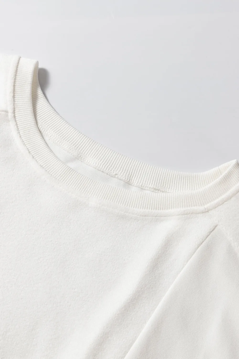 Patchwork Drop Shoulder Baggy Sweatshirt