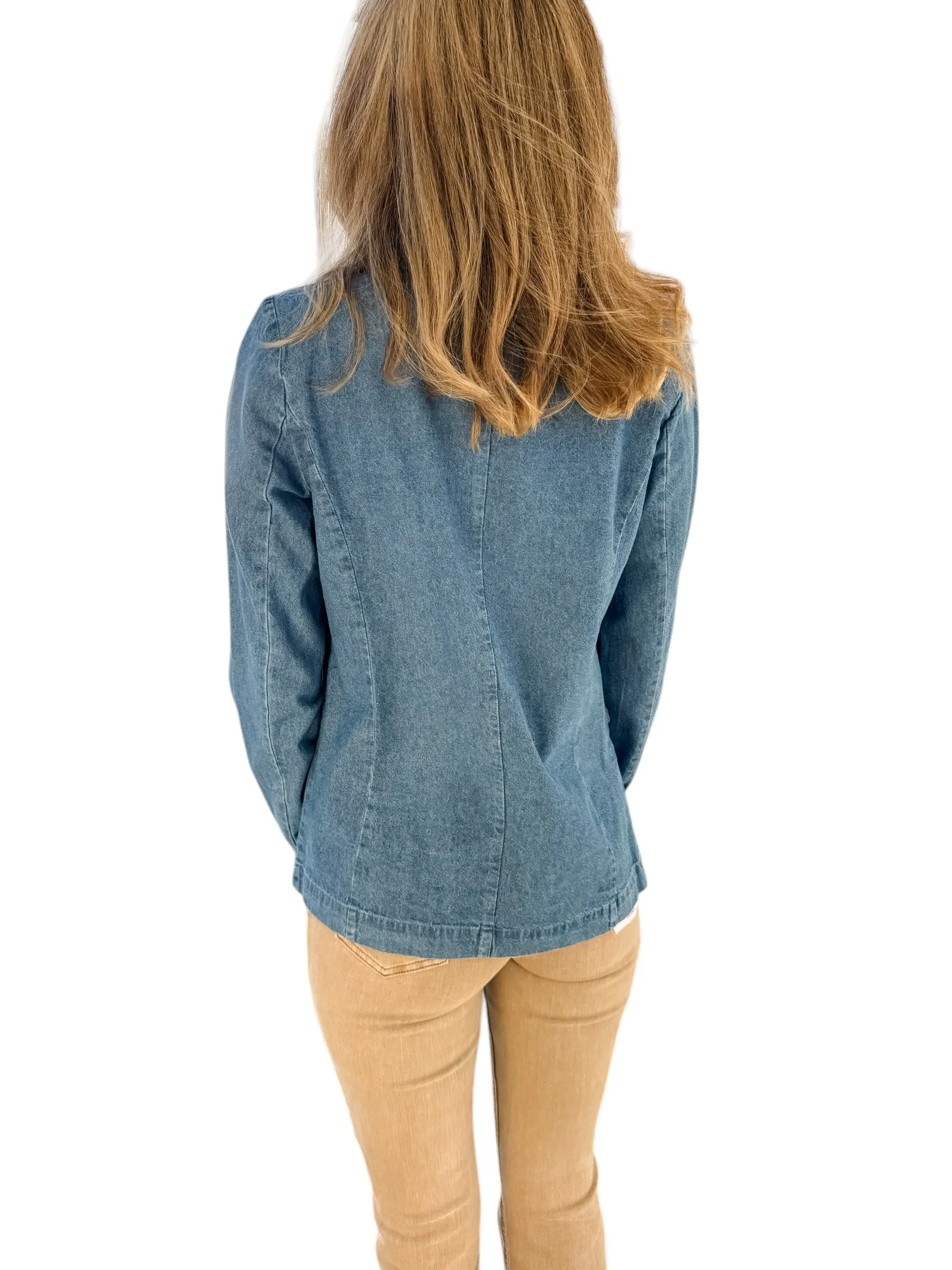 Payton Chambray Blazer by Steve Madden