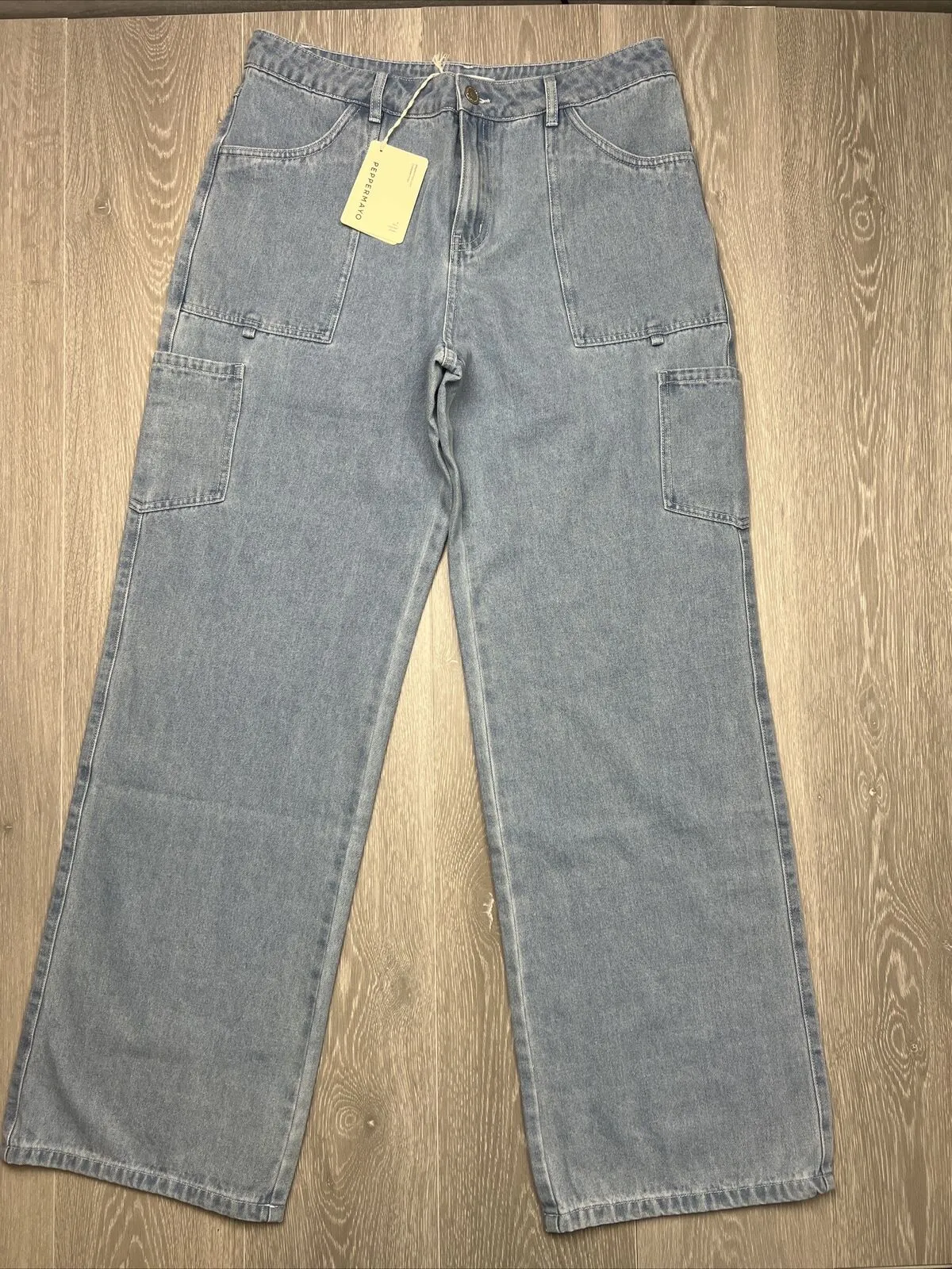 Pepppermayo Backstage Pass Denim Low rise Jeans Size 14 (New)