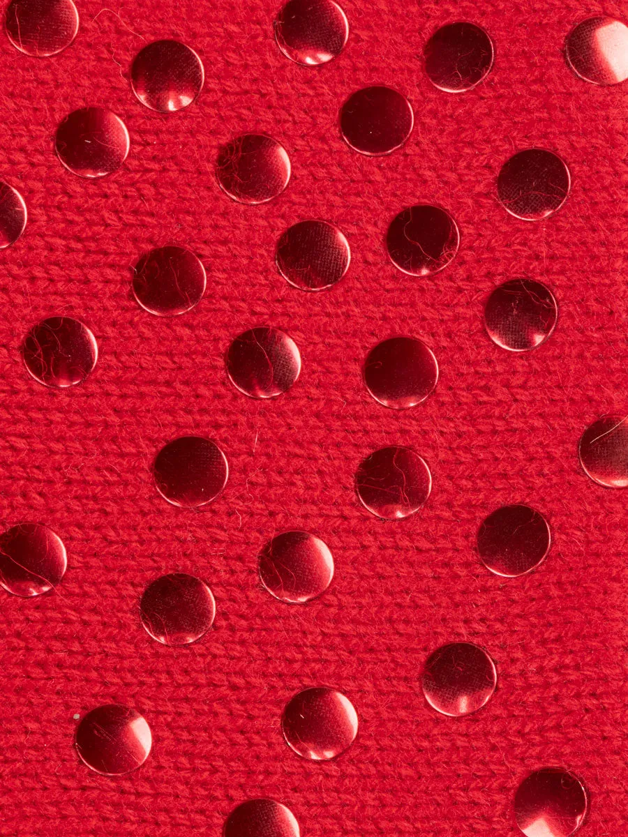 Polka Dot Fingerless Gloves