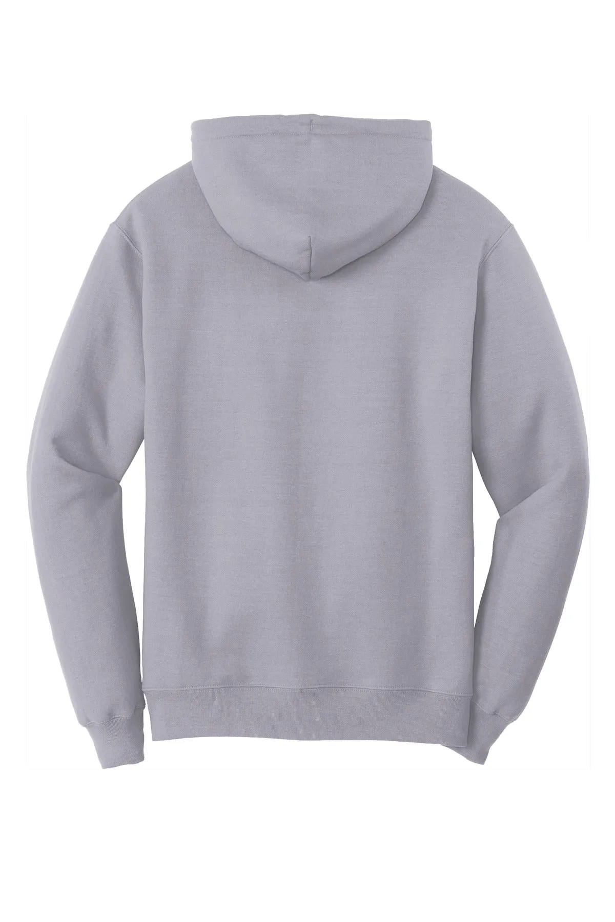 Port & Company Core Fleece Pullover Hooded Sweatshirt. PC78H Silver