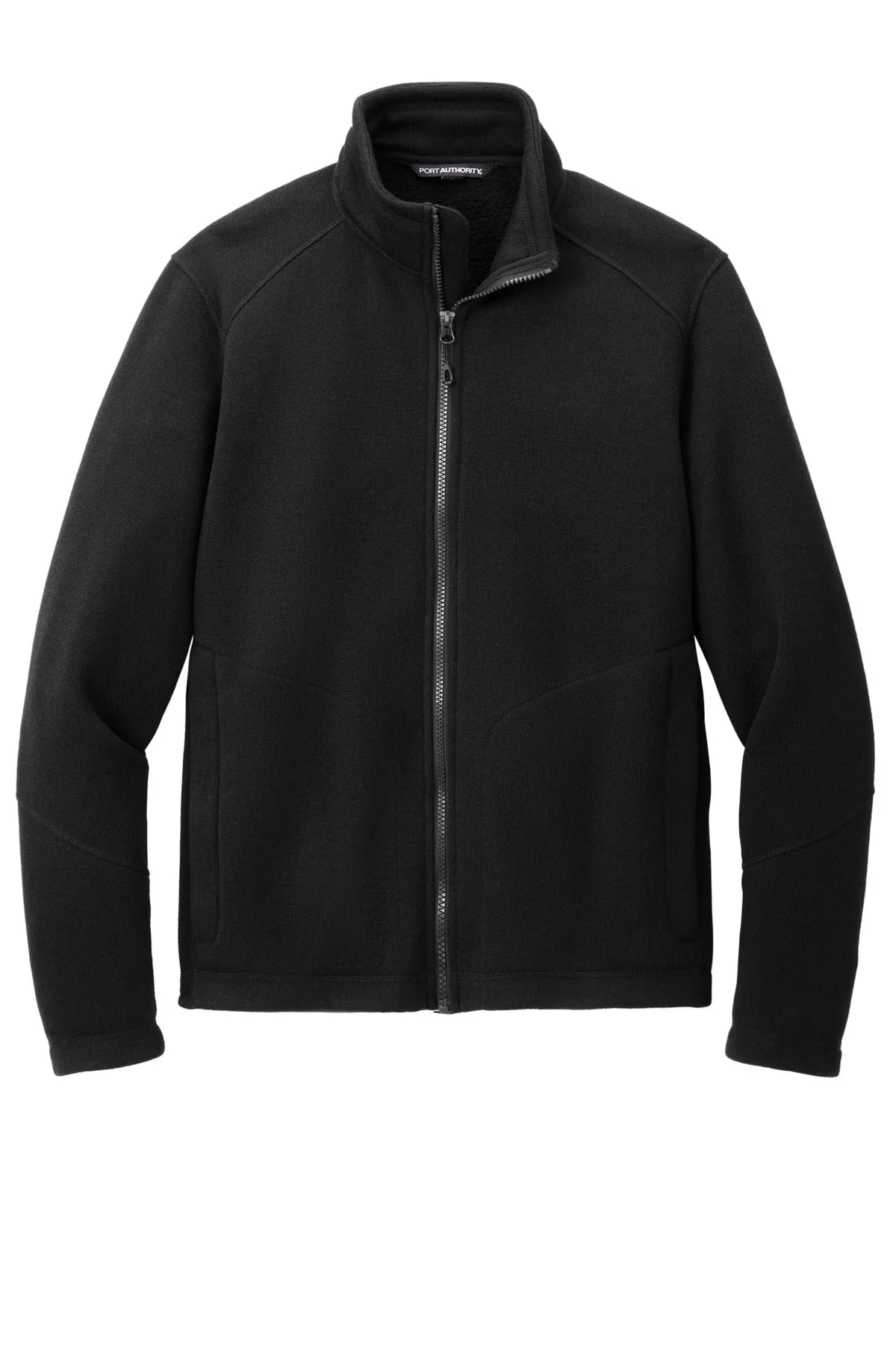 Port Authority Arc Sweater Fleece Jacket F428 Deep Black