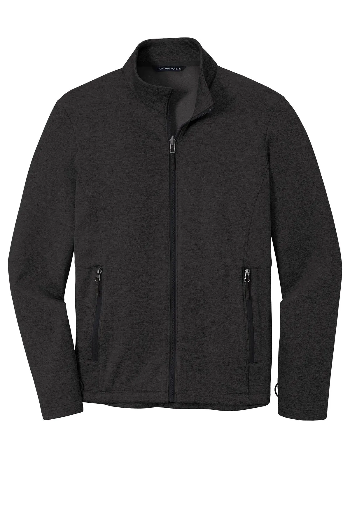 Port Authority  Collective Striated Fleece Jacket. F905 Deep Black Heather