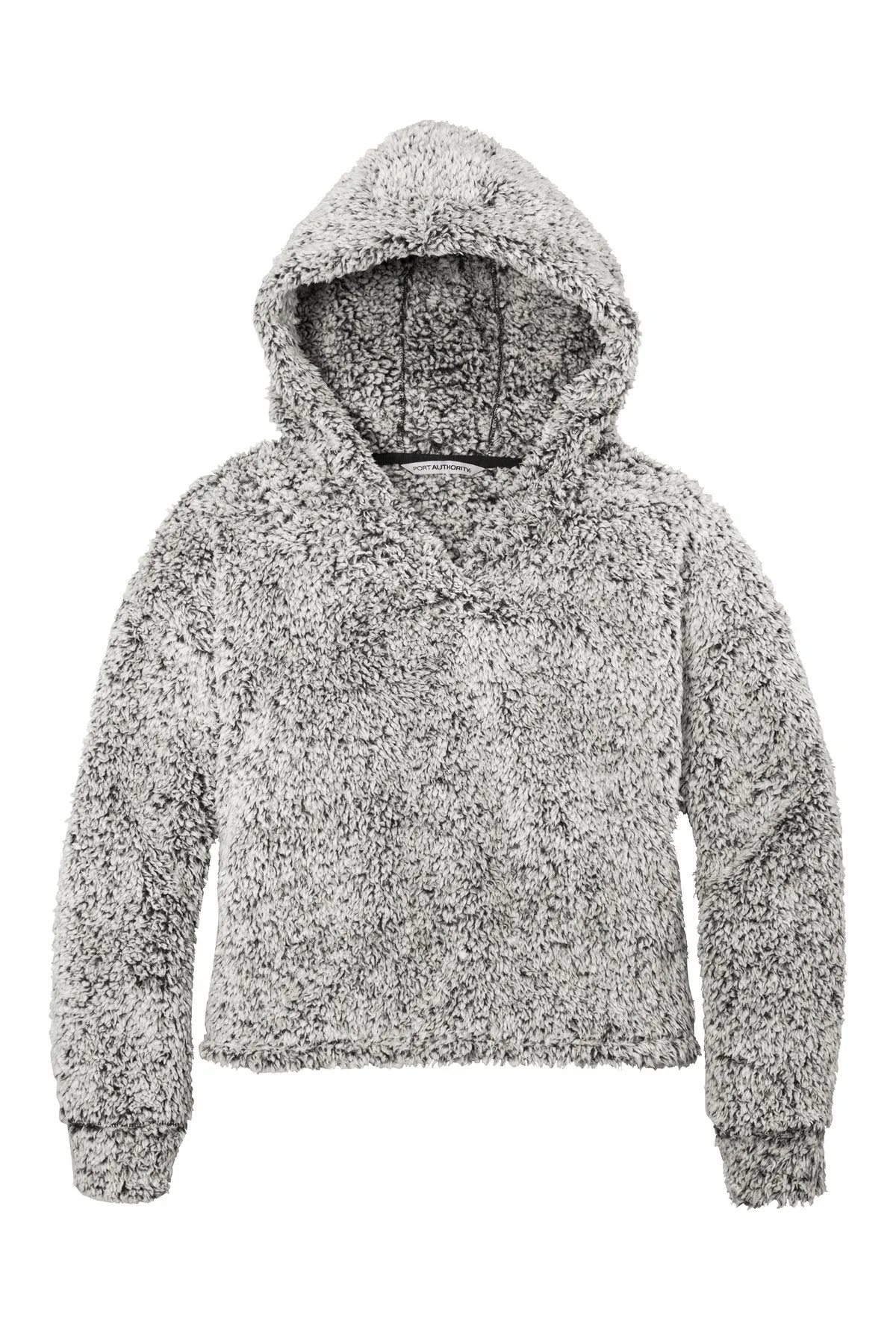 Port Authority  Women's Cozy Fleece Hoodie. L132 Grey Heather