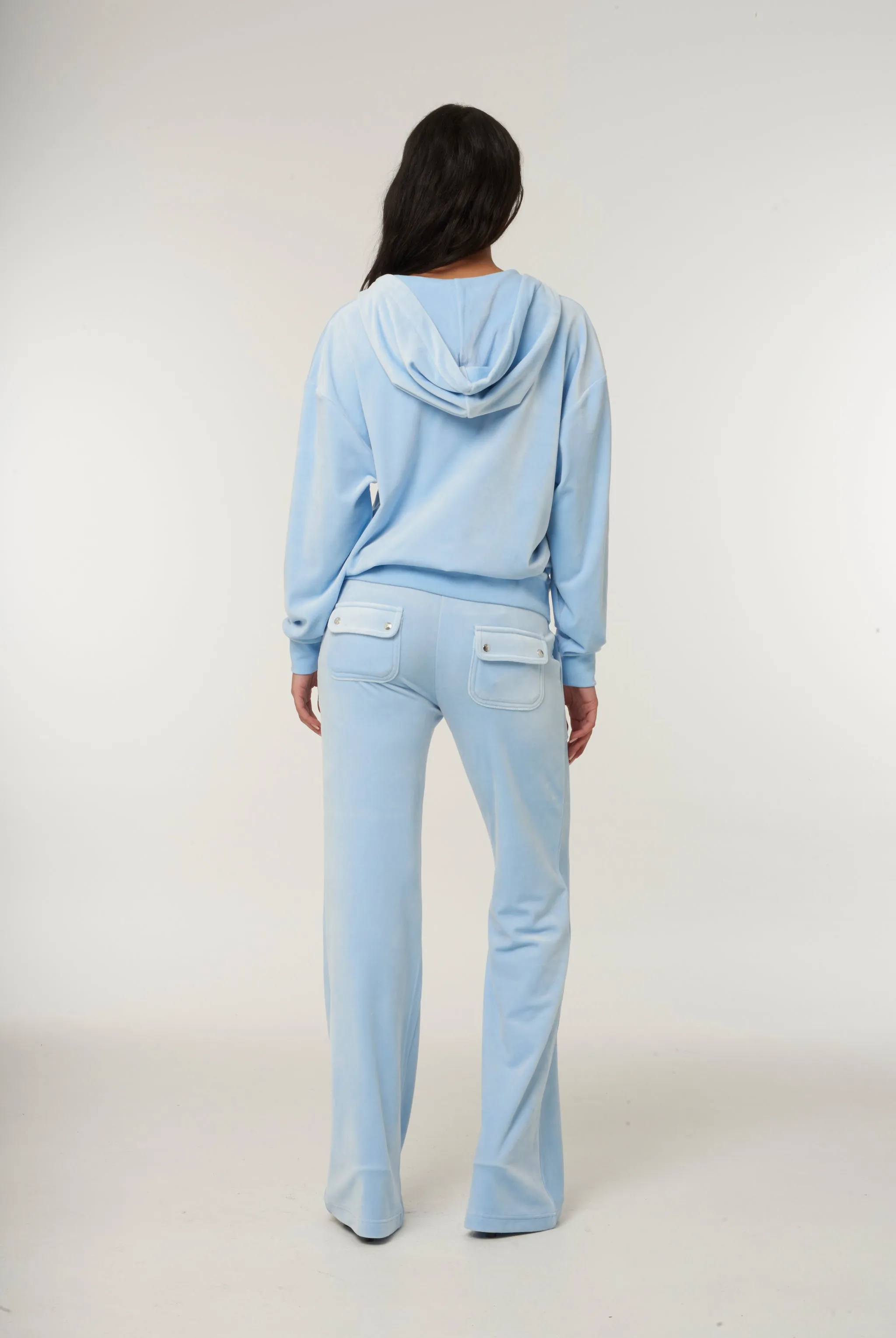 POWDER BLUE CLASSIC VELOUR OVERSIZED HOODIE