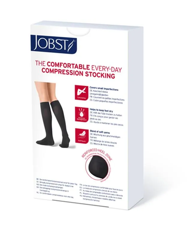 PR/1 JOBST SOFTFIT OPAQUE KNEE HIGH CLOSED TOE, SIZE S, 15-20MMHG, NATURAL