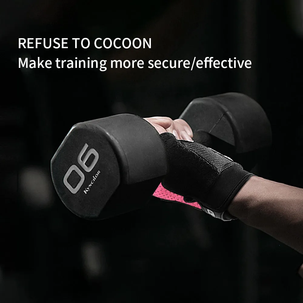 Premium Half Finger Gloves for Gym & Cycling - Anti-Slip Gel Pad Workout Gloves for Men & Women, Fingerless Fitness Gloves, Bicycle Accessories