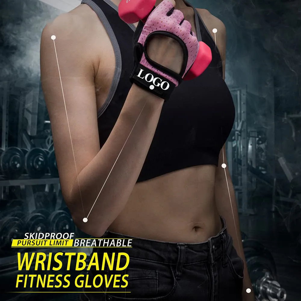 Premium Half Finger Gloves for Gym & Cycling - Anti-Slip Gel Pad Workout Gloves for Men & Women, Fingerless Fitness Gloves, Bicycle Accessories
