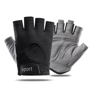 Premium Half Finger Gloves for Gym & Cycling - Anti-Slip Gel Pad Workout Gloves for Men & Women, Fingerless Fitness Gloves, Bicycle Accessories