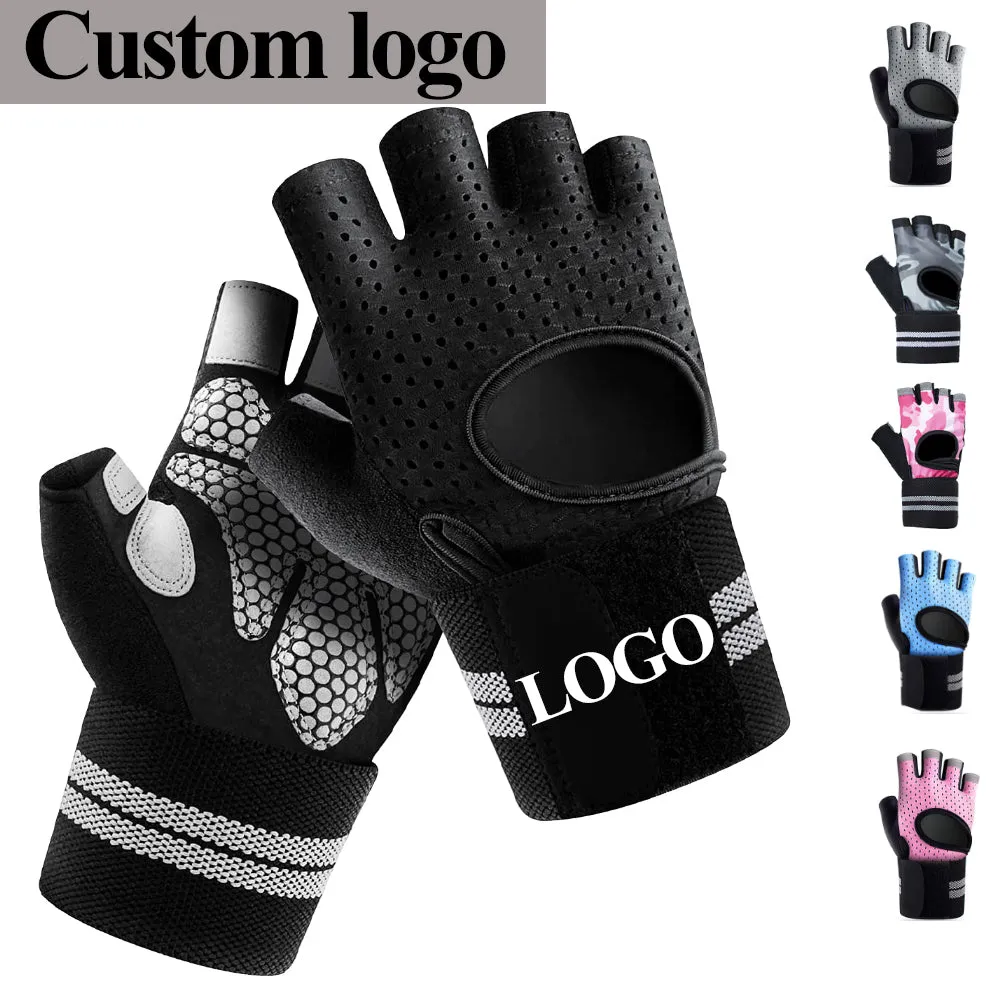 Premium Half Finger Gloves for Gym & Cycling - Anti-Slip Gel Pad Workout Gloves for Men & Women, Fingerless Fitness Gloves, Bicycle Accessories