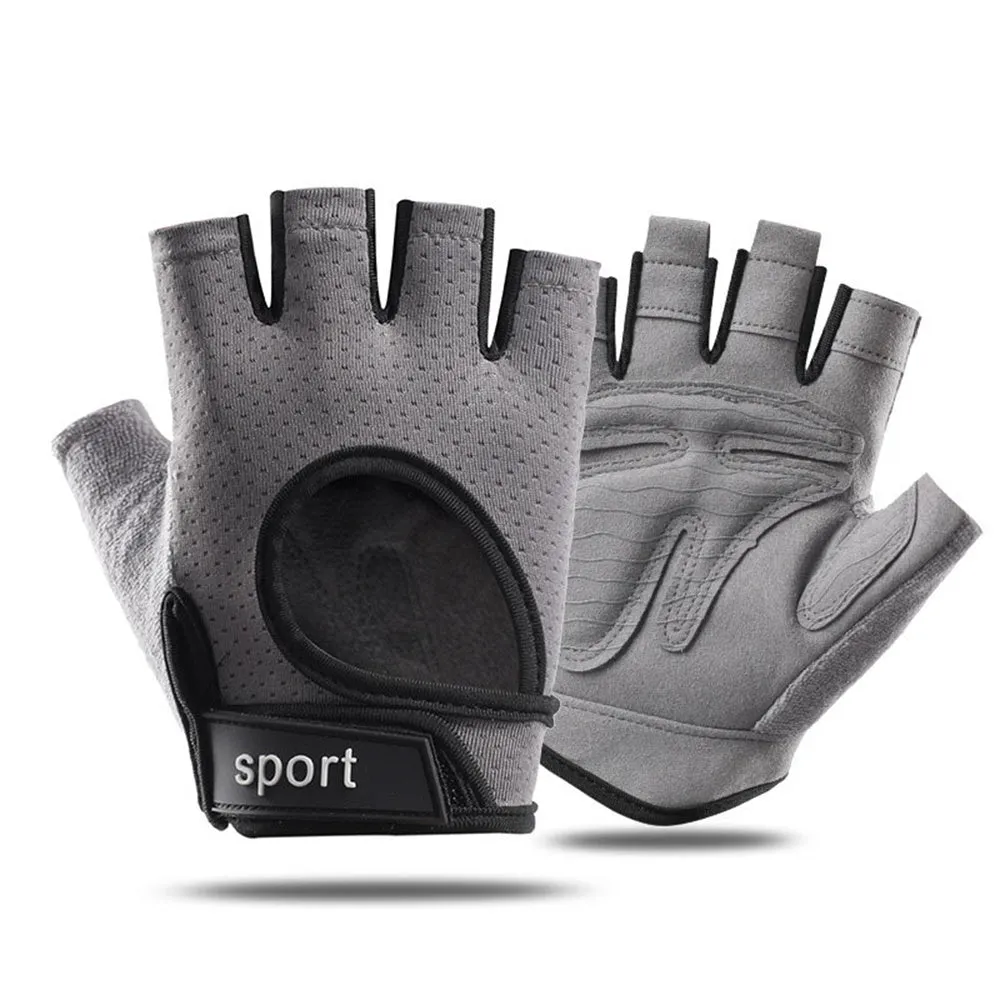 Premium Half Finger Gloves for Gym & Cycling - Anti-Slip Gel Pad Workout Gloves for Men & Women, Fingerless Fitness Gloves, Bicycle Accessories