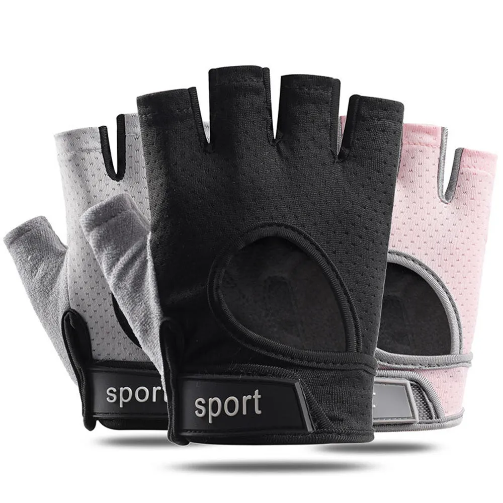 Premium Half Finger Gloves for Gym & Cycling - Anti-Slip Gel Pad Workout Gloves for Men & Women, Fingerless Fitness Gloves, Bicycle Accessories