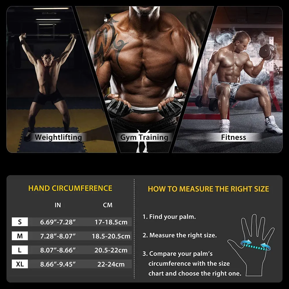 Premium Half Finger Gloves for Gym & Cycling - Anti-Slip Gel Pad Workout Gloves for Men & Women, Fingerless Fitness Gloves, Bicycle Accessories