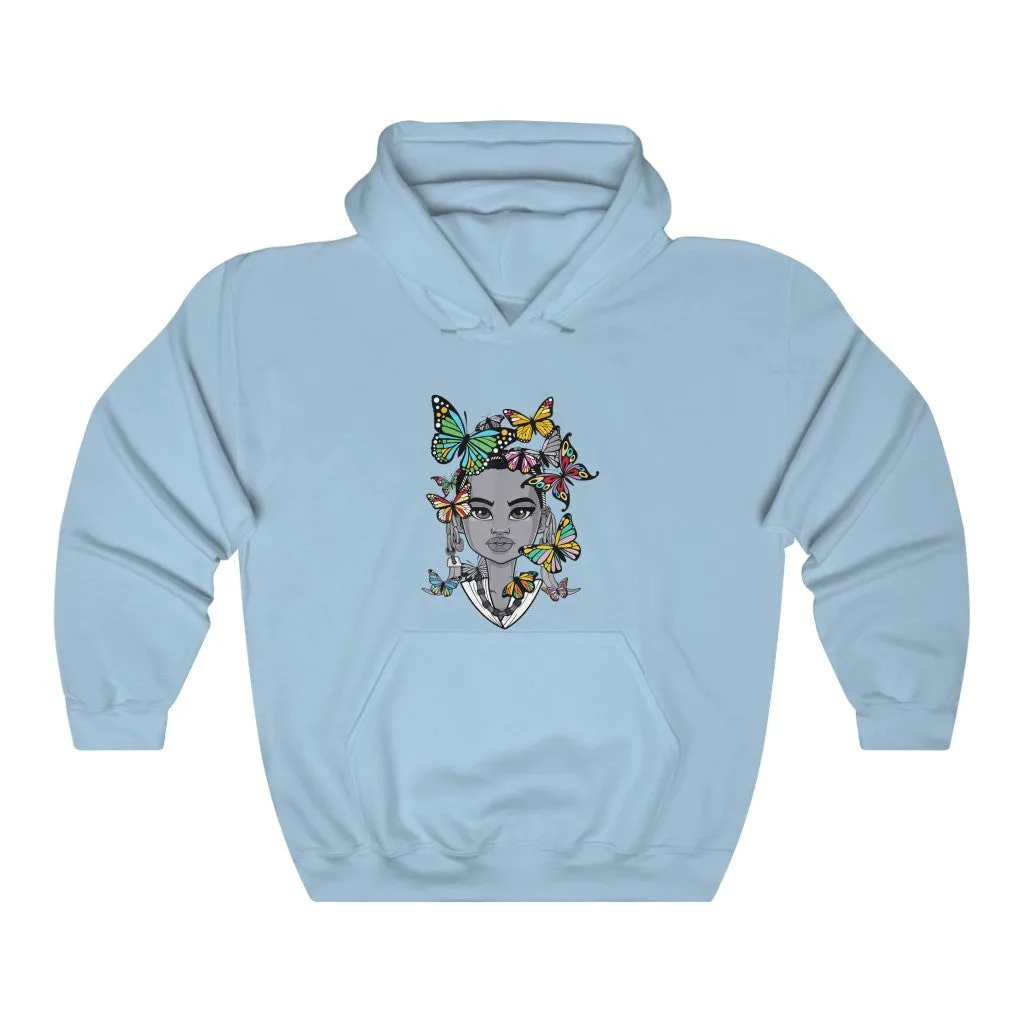 "BLOSSOM & FLY" Afro Hoodie