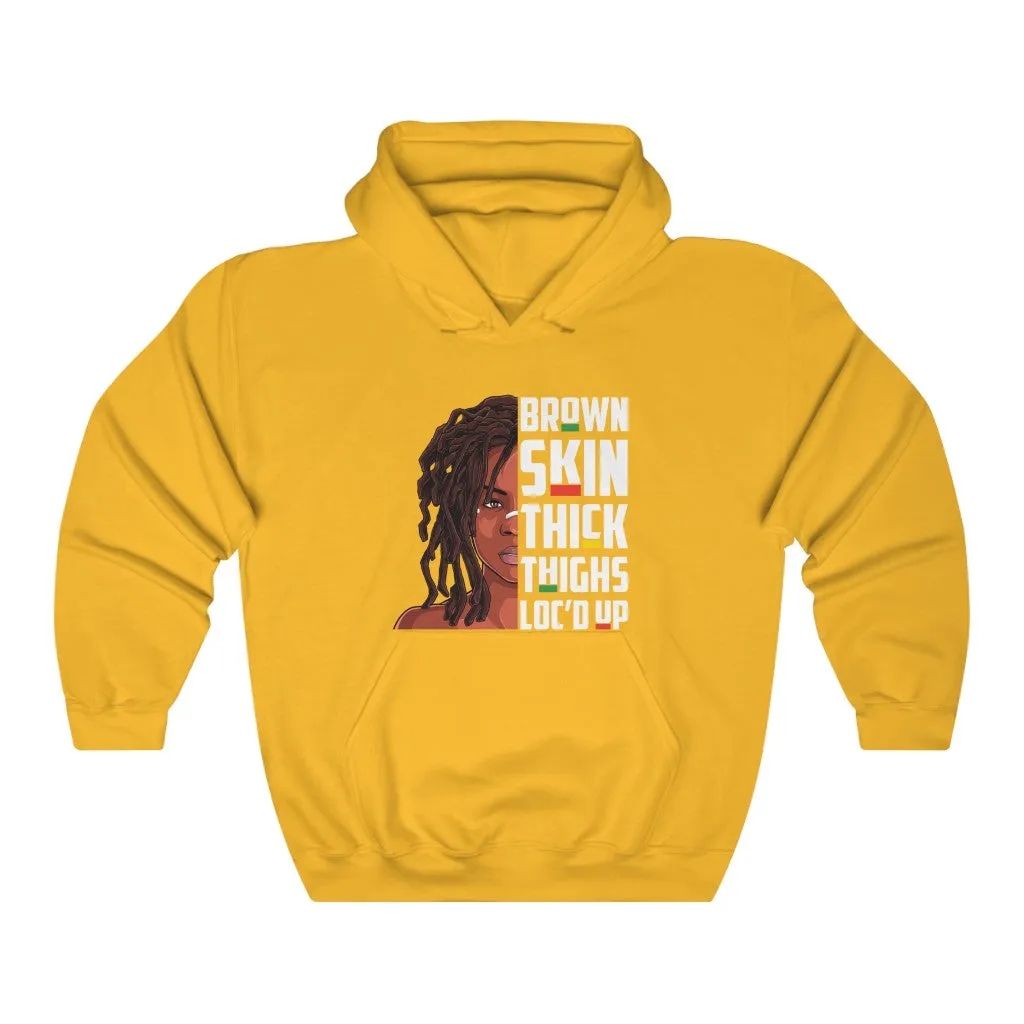 "BROWN & THICK" Afro Hoodie