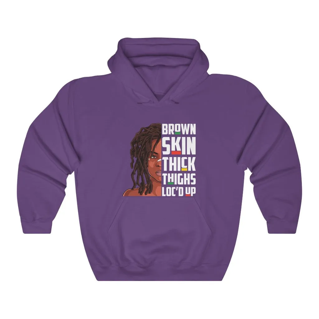 "BROWN & THICK" Afro Hoodie