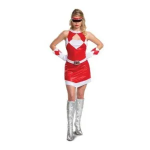 Red Ranger Mm Female Deluxe Adult Costume