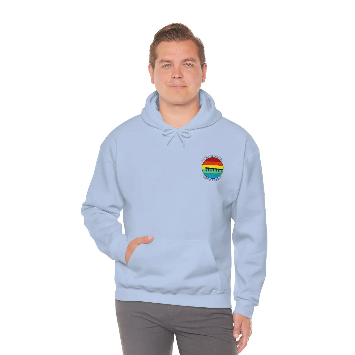 Retro Pier Unisex Hooded Sweatshirt