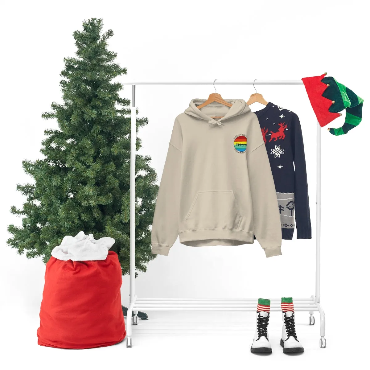 Retro Pier Unisex Hooded Sweatshirt