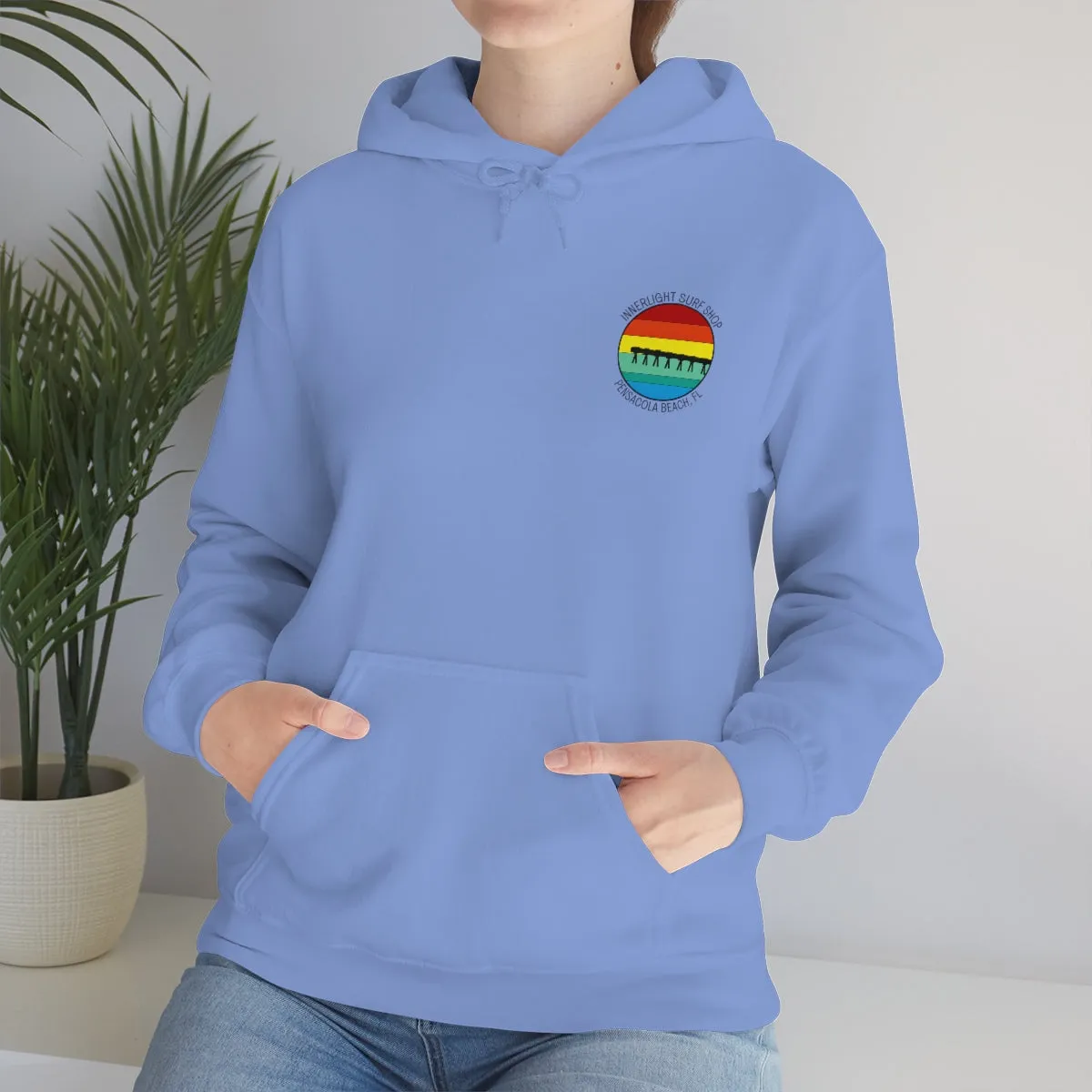 Retro Pier Unisex Hooded Sweatshirt
