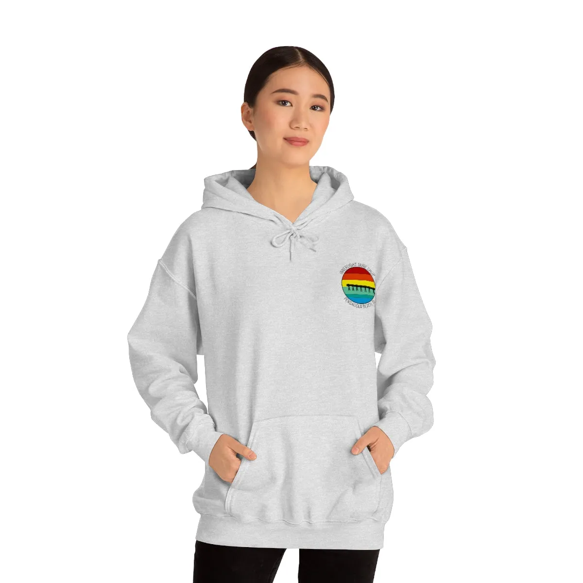 Retro Pier Unisex Hooded Sweatshirt