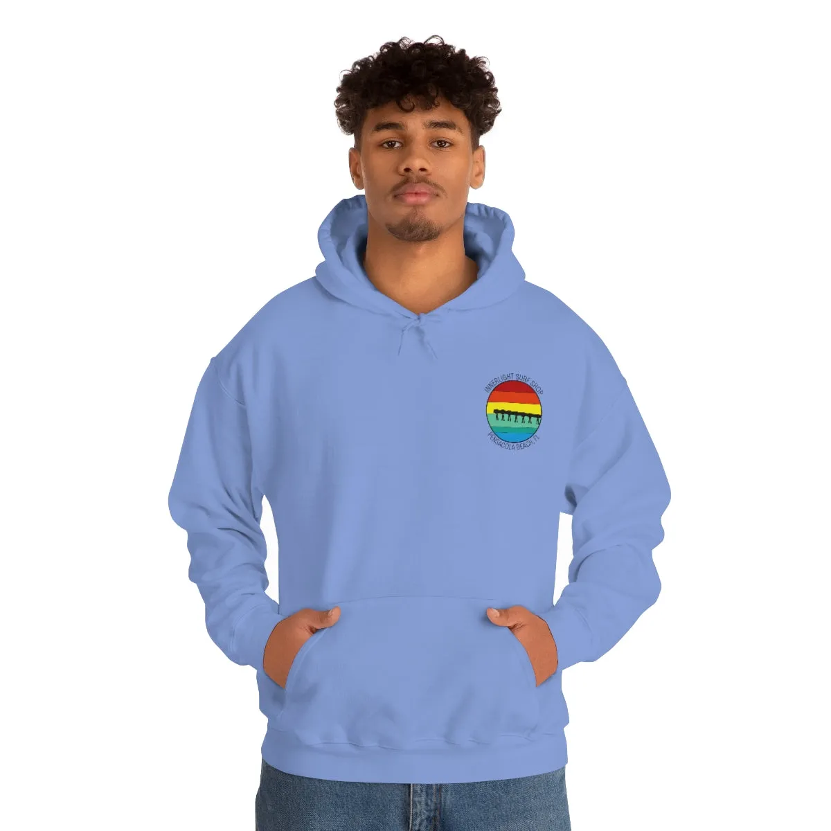 Retro Pier Unisex Hooded Sweatshirt