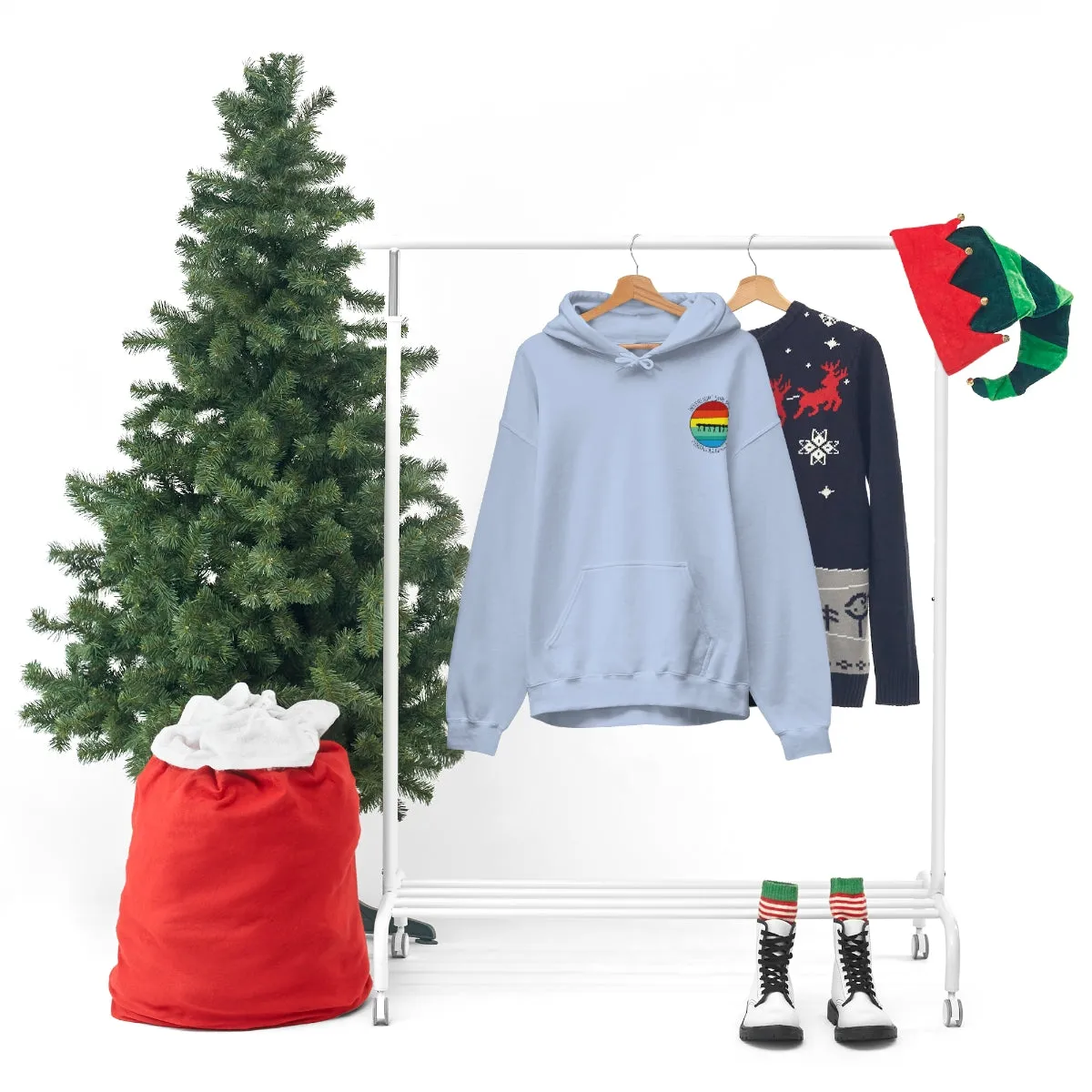 Retro Pier Unisex Hooded Sweatshirt