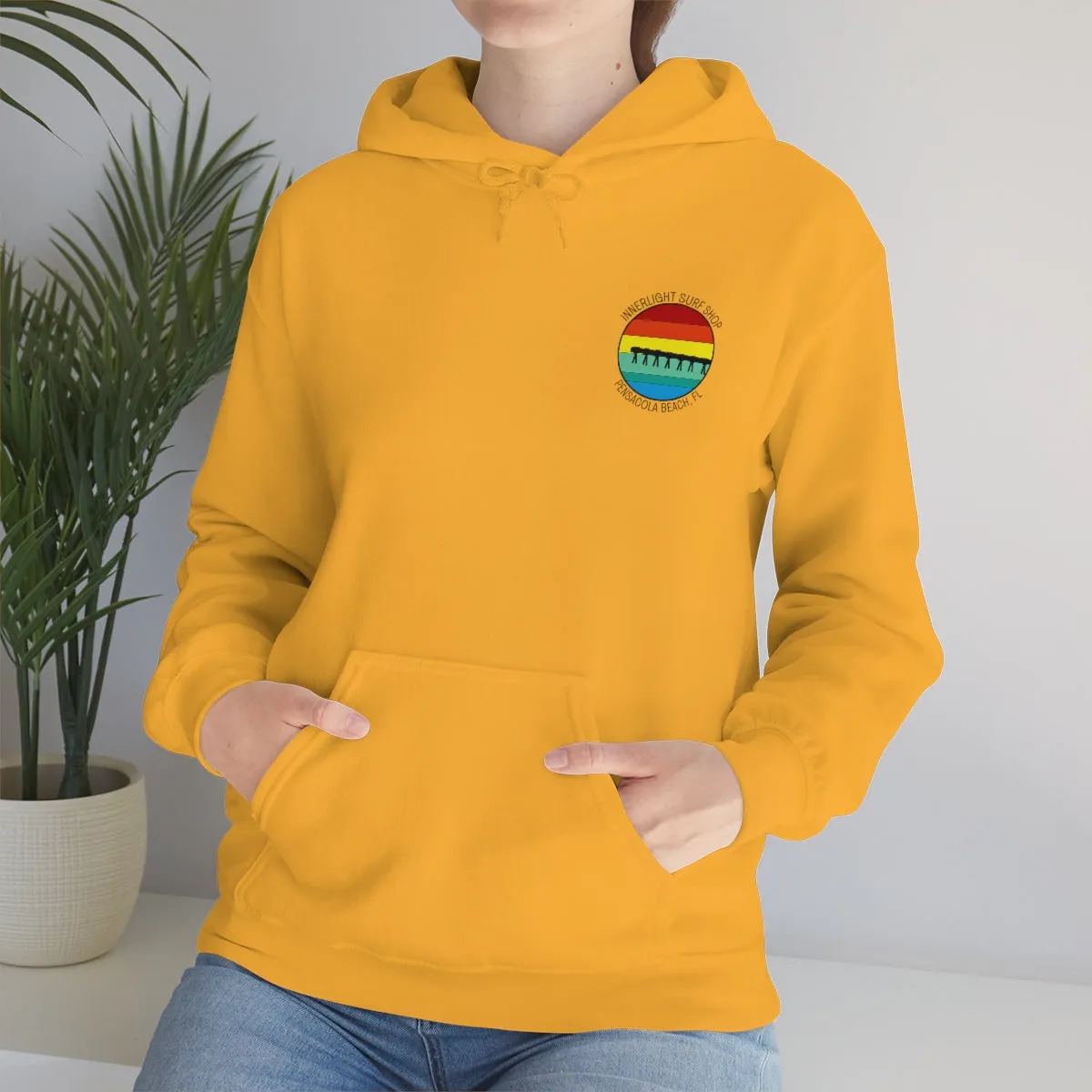 Retro Pier Unisex Hooded Sweatshirt