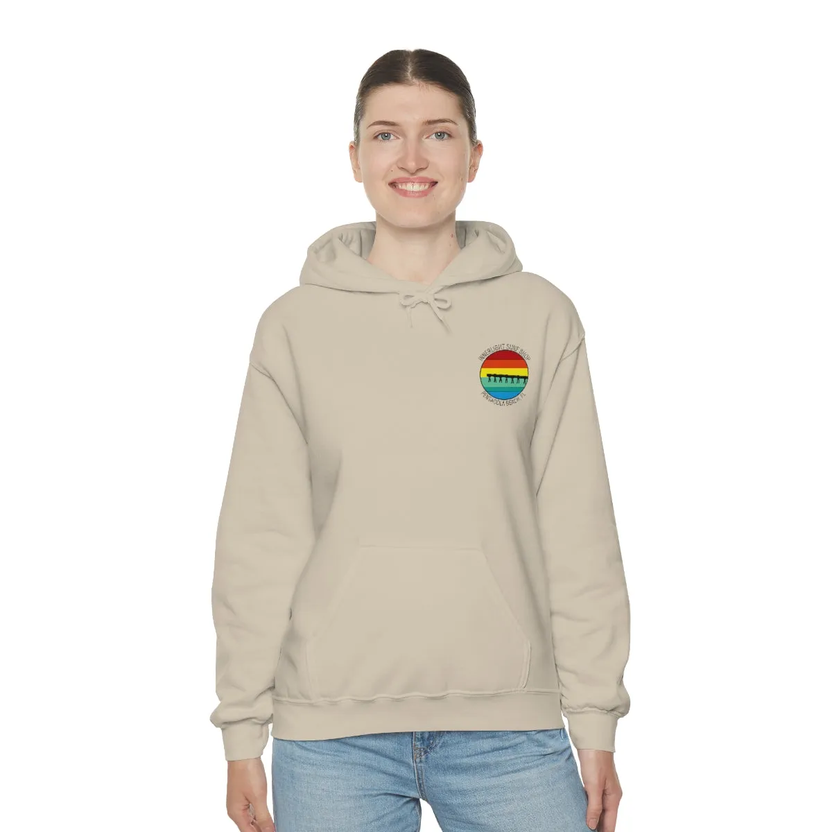 Retro Pier Unisex Hooded Sweatshirt