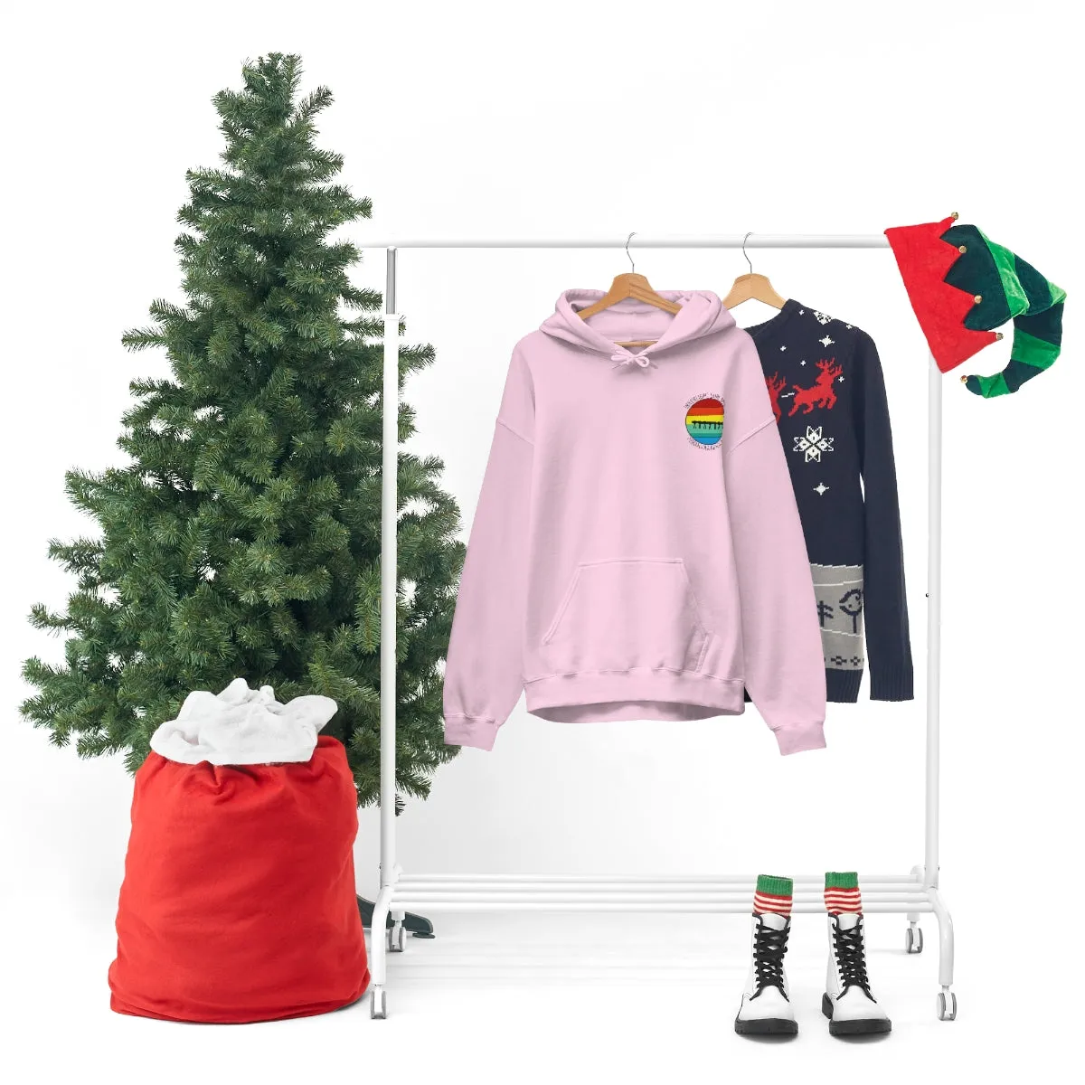 Retro Pier Unisex Hooded Sweatshirt