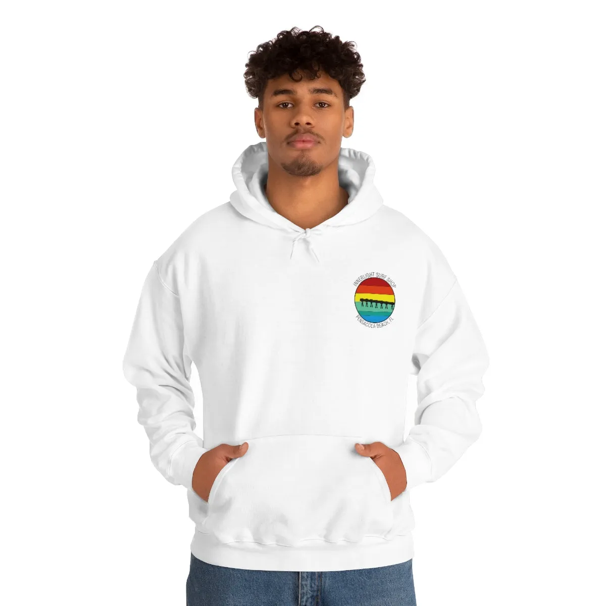 Retro Pier Unisex Hooded Sweatshirt