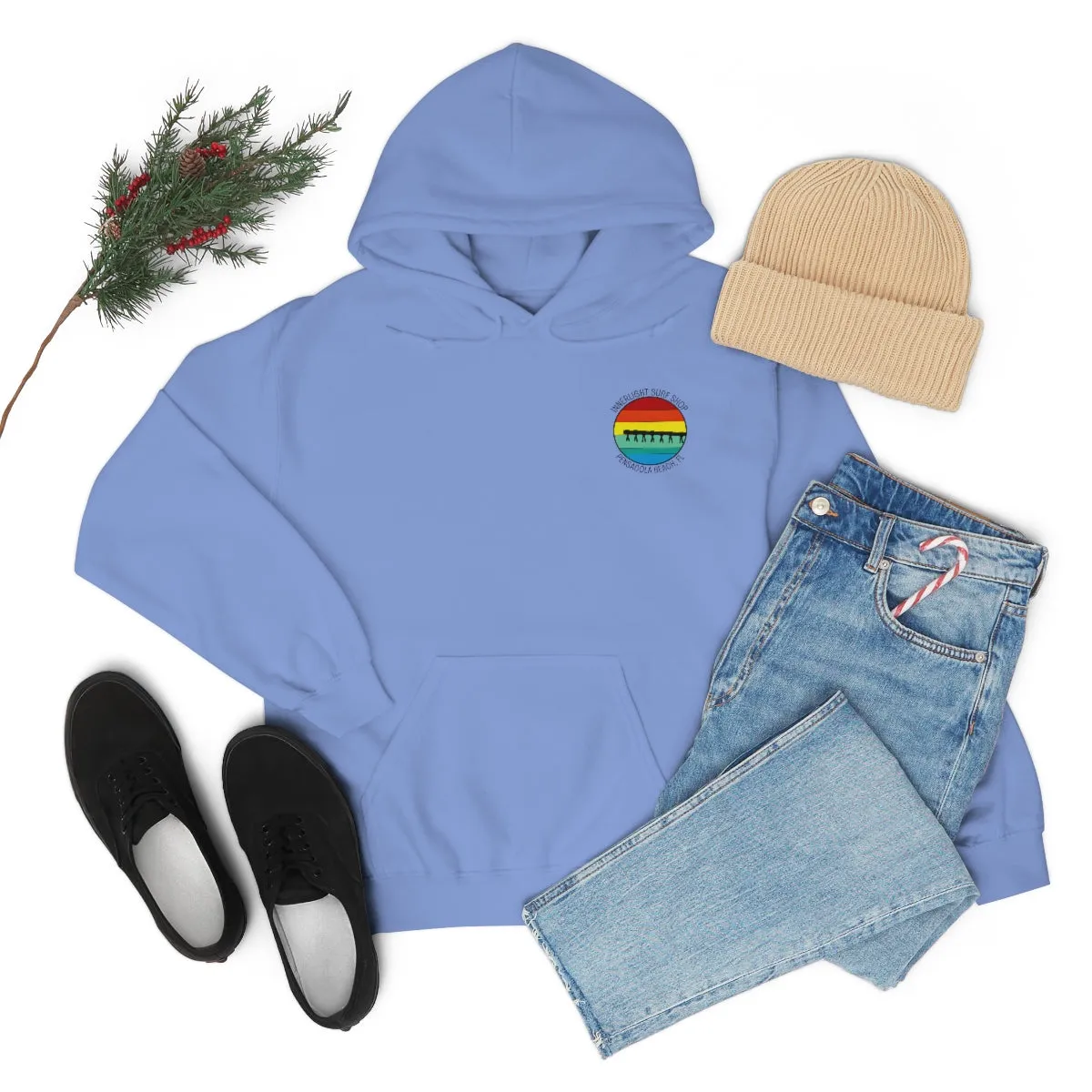 Retro Pier Unisex Hooded Sweatshirt