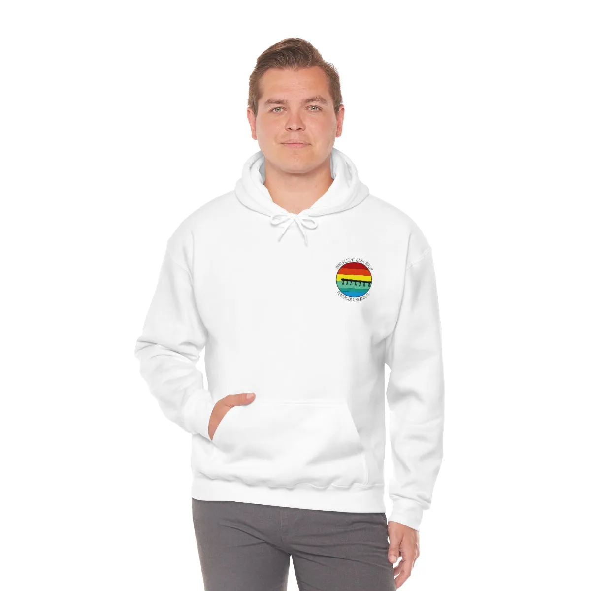 Retro Pier Unisex Hooded Sweatshirt