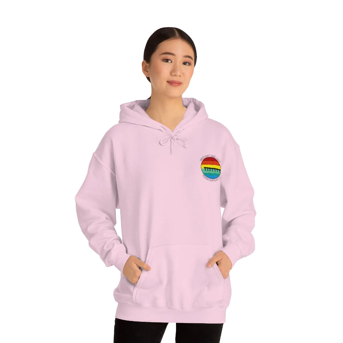 Retro Pier Unisex Hooded Sweatshirt