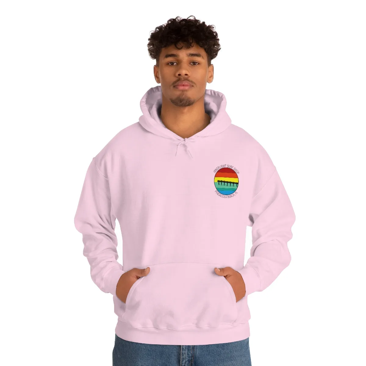 Retro Pier Unisex Hooded Sweatshirt