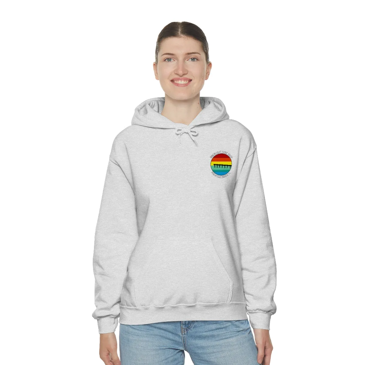 Retro Pier Unisex Hooded Sweatshirt