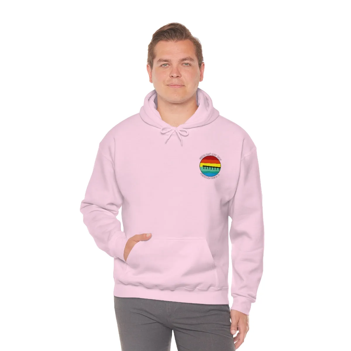 Retro Pier Unisex Hooded Sweatshirt