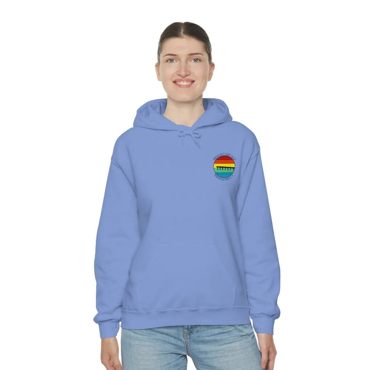 Retro Pier Unisex Hooded Sweatshirt