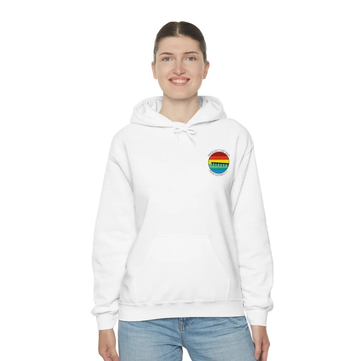 Retro Pier Unisex Hooded Sweatshirt