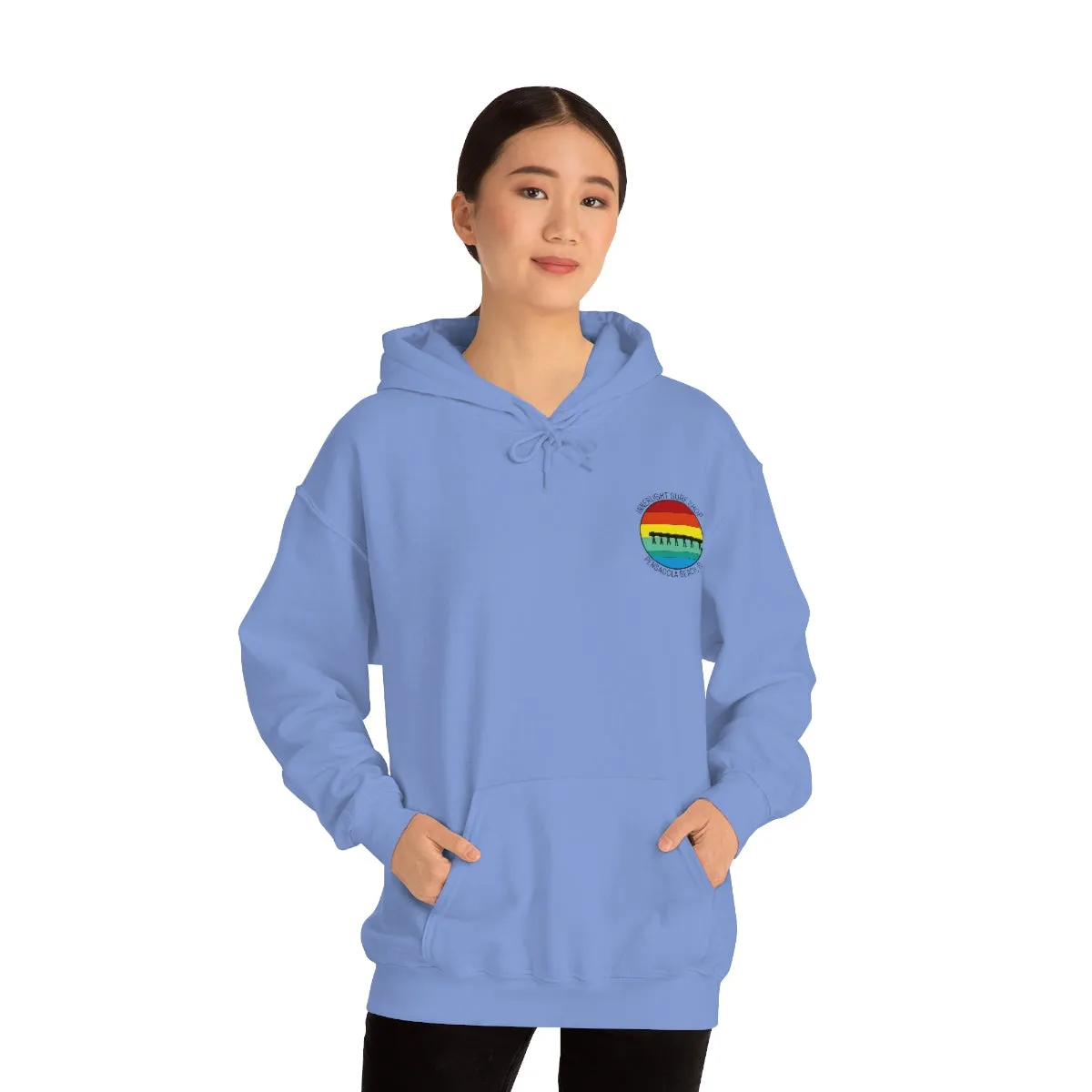 Retro Pier Unisex Hooded Sweatshirt
